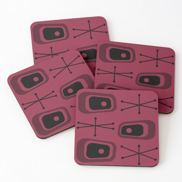 Artikelvorschau, Atomic Age TVs Starbursts Burgund entworfen und verkauft von thepixelgarden.