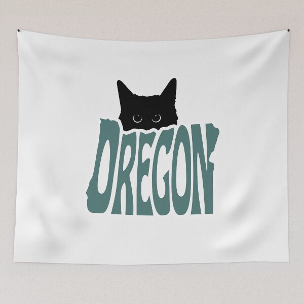 Item preview, Cat Loves Oregon | State Pride Shirt for Pet Lovers designed and sold by GoblinBoutique.
