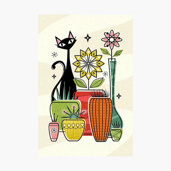Item preview, Plants Pots and a Pussycat ©studioxtine designed and sold by studioxtine.