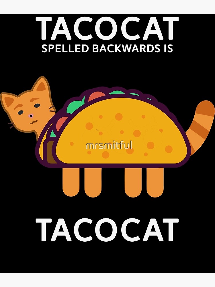 tacocat spelled backwards shirt