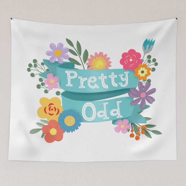 Item preview, Pretty Odd Floral Banner designed and sold by BunnyThePainter.