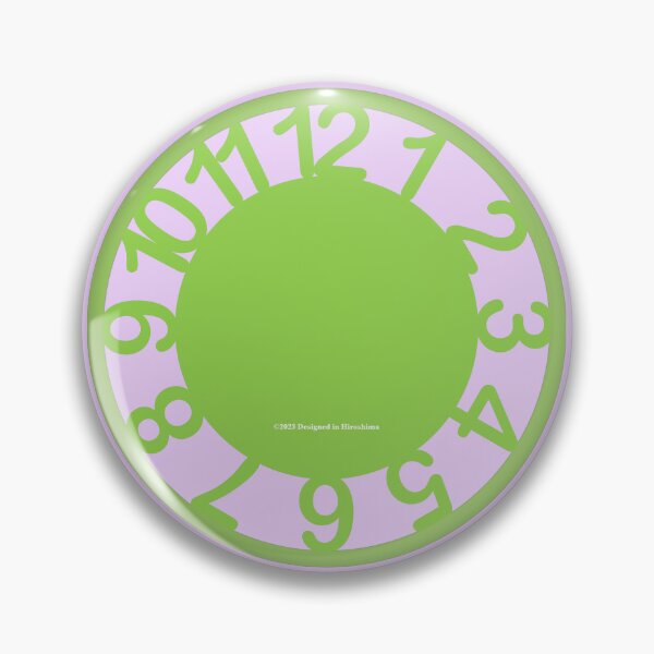Item preview, Clock: Limegreen Large Numbers designed and sold by kanjidesign.