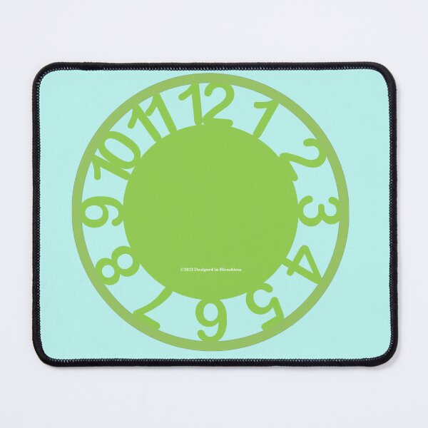 Item preview, Clock: Limegreen Large Numbers designed and sold by kanjidesign.