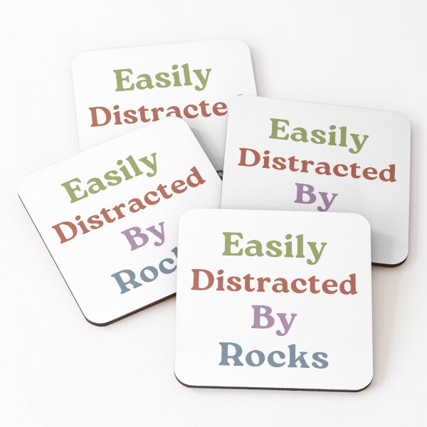 Item preview, Easily Distracted By Rocks, Rocks Lovers, Rock Paper Scissors designed and sold by Fashion Art Gifts ⭐⭐⭐⭐⭐.