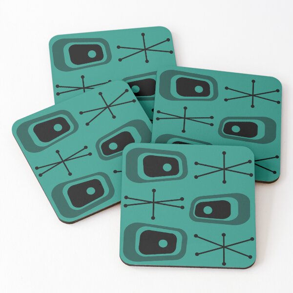 Artikelvorschau, Atomic Age TVs Starbursts Teal entworfen und verkauft von thepixelgarden.