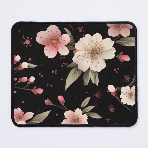 Item preview, Pink White Cherry Blossoms Flowers Seamless Pattern Tile designed and sold by duke818.