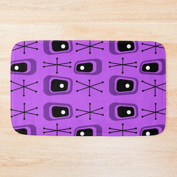 Artikelvorschau, Atomic Age Fernseher Starbursts Purple entworfen und verkauft von thepixelgarden.
