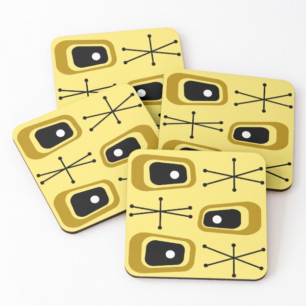 Artikelvorschau, Atomic Age TVs Starbursts Gelb entworfen und verkauft von thepixelgarden.