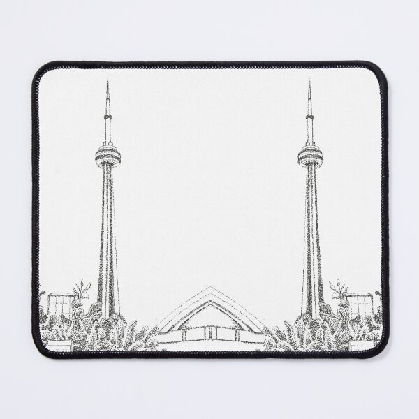 Item preview, Hand Drawn Ink Dot Drawing Fine Art CN Tower designed and sold by H3designs.