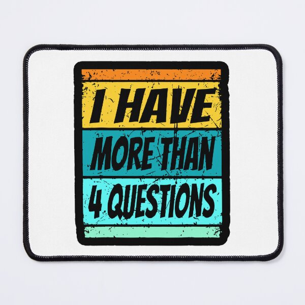 Item preview, I Have More Than Four Questions Vintage Passover Seder Funny Passover Seder designed and sold by Janewarka ⭐⭐⭐⭐⭐.