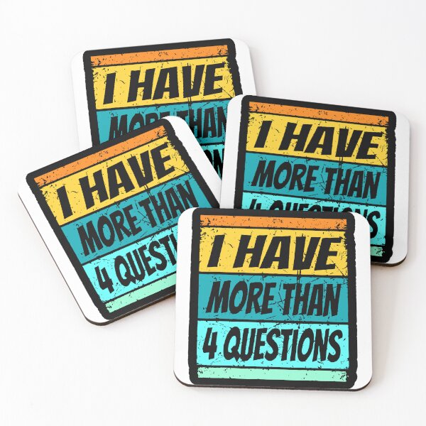 Item preview, I Have More Than Four Questions Vintage Passover Seder Funny Passover Seder designed and sold by Janewarka  ⭐⭐⭐⭐⭐.
