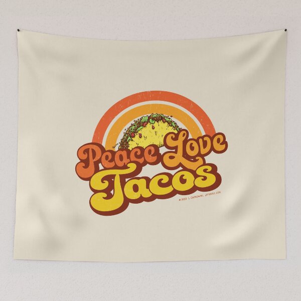 Item preview, Peace Love Tacos designed and sold by jitterfly.