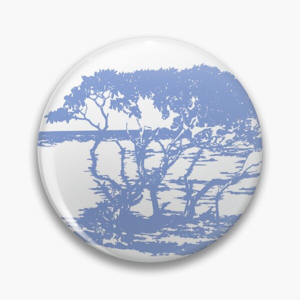 Item preview, Tree landscape in Blue  designed and sold by NJartbyNJacobson.
