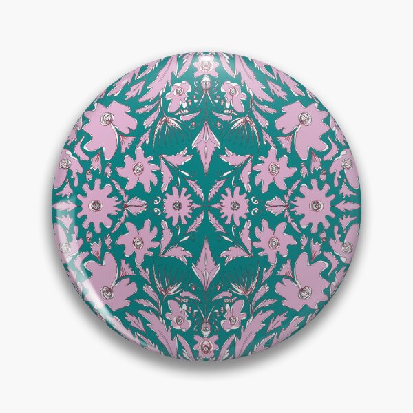 Item preview, Summer florals green motif designed and sold by DreamKaracters.