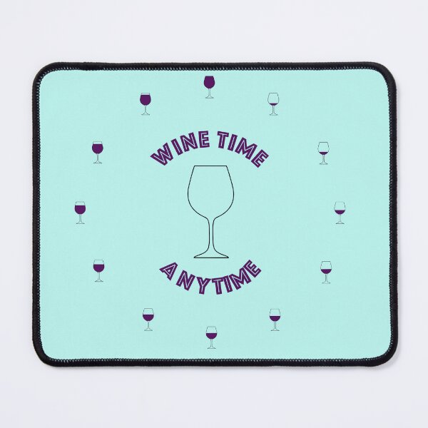 Item preview, Clock: Wine Time Anytime (Red) designed and sold by kanjidesign.