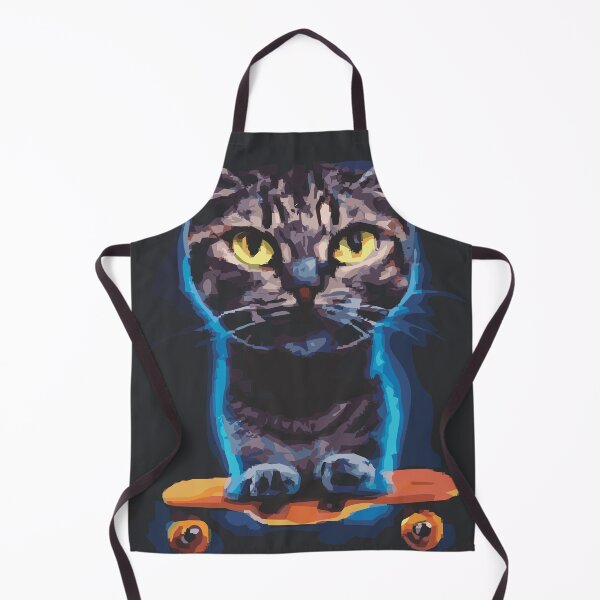 Item preview, cat with skateboard designed and sold by Smartalb.