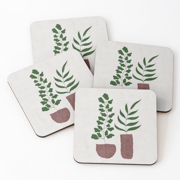 Item preview, Plant Friends - Minimal, Modern - Tropical Abstract Art designed and sold by Studio Grafiikka.