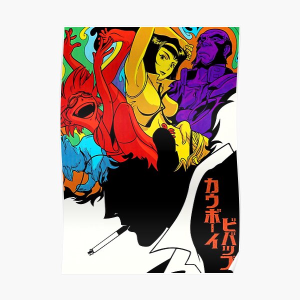 Design Cowboy Bebop coloré Poster
