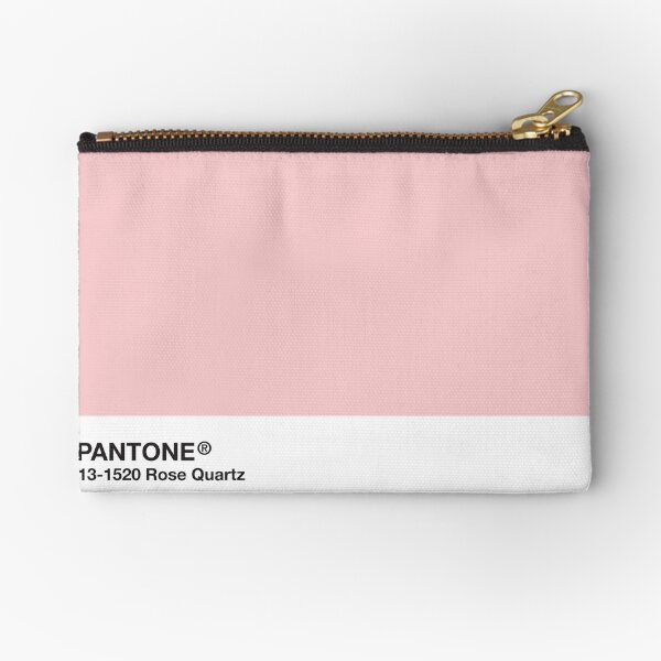 Pantone Series and Tumblr Vibes - Rose Quartz AKA Millennial Pink Zipper Pouch