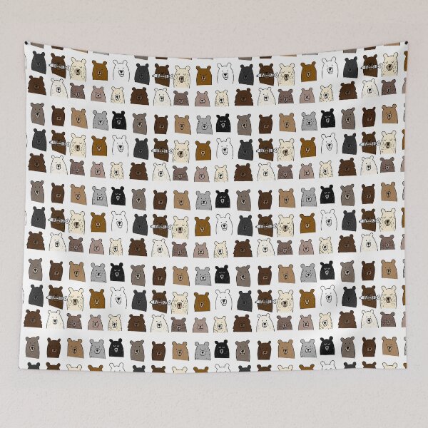 Item preview, Hand Drawn Bear Faces  designed and sold by H. Doucette Studio.