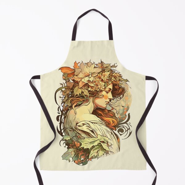 Item preview, Art Nouveau Autumn Girl Alphonse Mucha Inspired designed and sold by entwithanaxe.