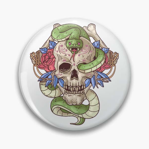 Item preview, skull snake designed and sold by jakarshop.