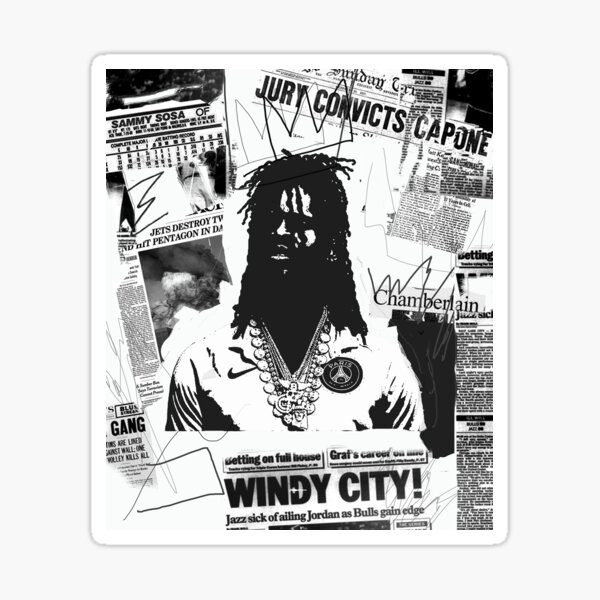 &ldquo;chief keef&rdquo; Sticker for Sale by nickbyer | Redbubble