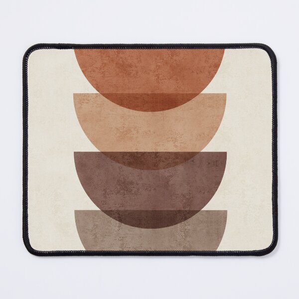 Item preview, Stacked Half Circles - Minimal, Modern, - Terracotta Abstract Art designed and sold by Studio Grafiikka.