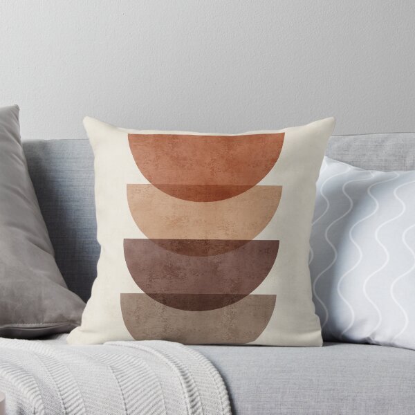 Item preview, Stacked Half Circles - Minimal, Modern, - Terracotta Abstract Art designed and sold by Studio Grafiikka.