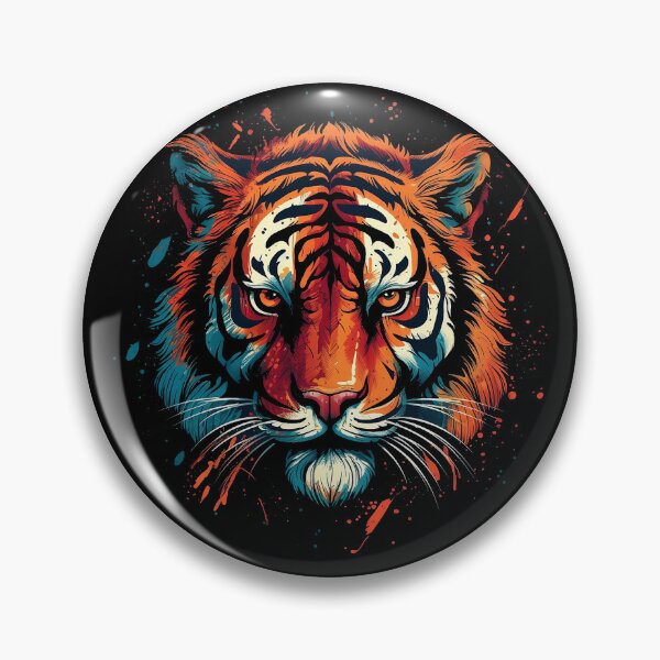Item preview, Untamed Majesty: A Dynamic Stylized Graphic of a Powerful Tiger designed and sold by Designs-By-Geli.