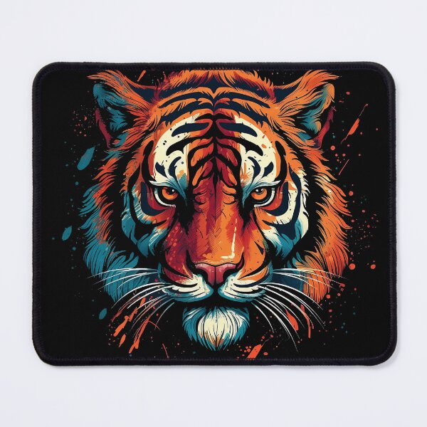 Item preview, Untamed Majesty: A Dynamic Stylized Graphic of a Powerful Tiger designed and sold by Designs-By-Geli.