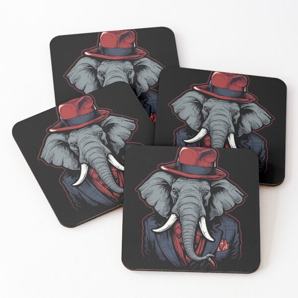 Item preview, Gangster Elephant Vector Art designed and sold by Hueverse.