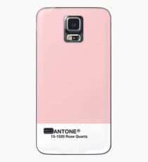 Pantone Serie und Tumblr Vibes - Rosenquarz AKA Millennial Pink Hülle & Klebefolie für Samsung Galaxy