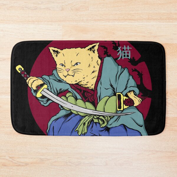 Item preview, Samurai cat (Bushi cat) designed and sold by PopcornpunkART.