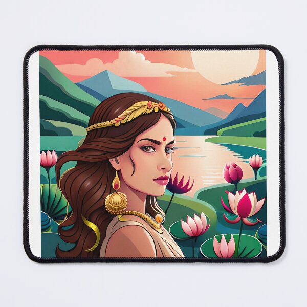 Item preview, Devi with the Lotuses designed and sold by SriGem.