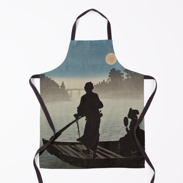 Item preview, Arai Yoshimune Boat on the Sumida River in moonlight designed and sold by jamesjail.