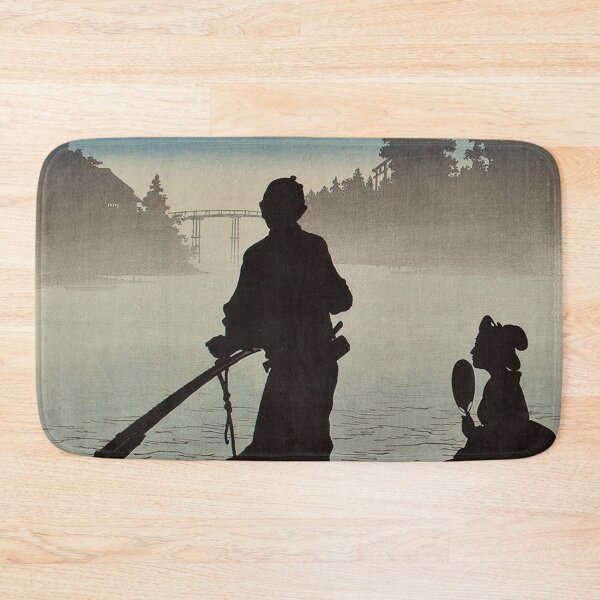 Item preview, Arai Yoshimune Boat on the Sumida River in moonlight designed and sold by jamesjail.