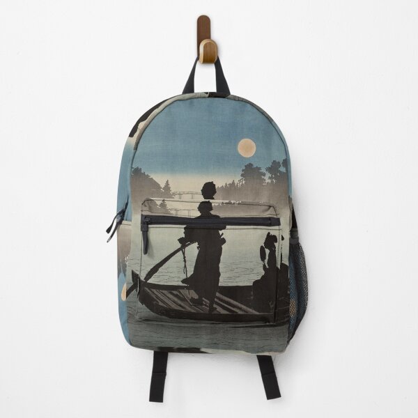 Item preview, Arai Yoshimune Boat on the Sumida River in moonlight designed and sold by jamesjail.