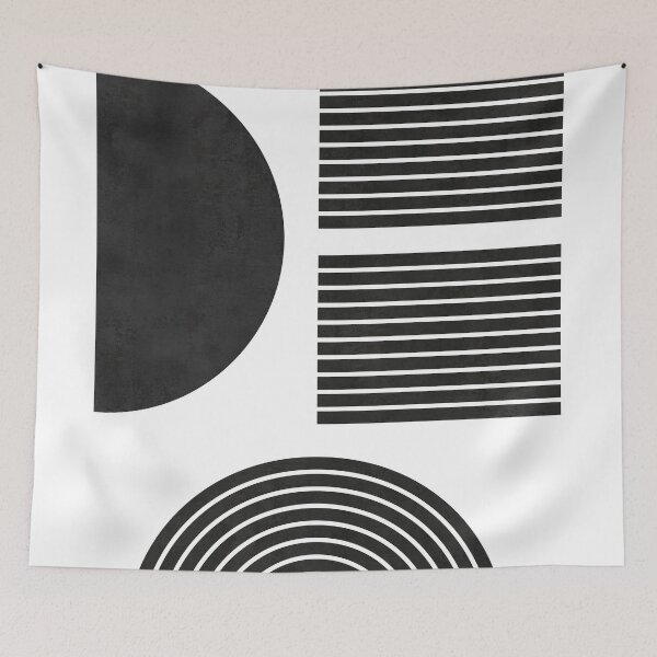 Item preview, Lines and Curves - Minimal - Mid Century Modern Abstract designed and sold by Studio Grafiikka.