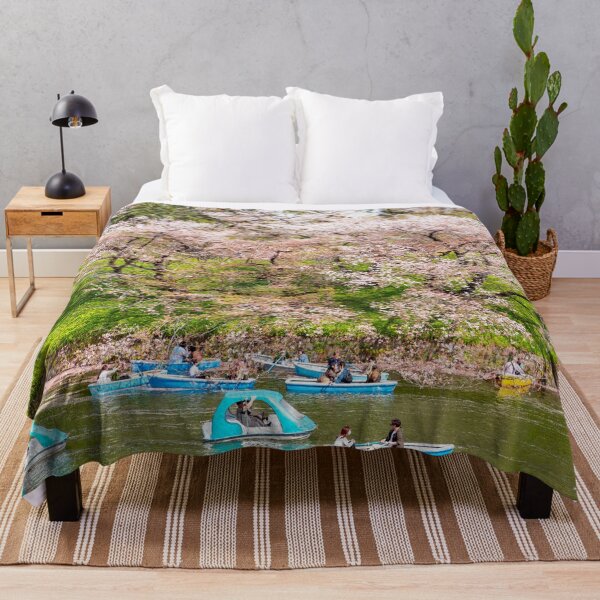 Item preview, Tokyo cherry blossom viewed by boat in Chidorigafuchi park moat designed and sold by Martin Berry Photography.
