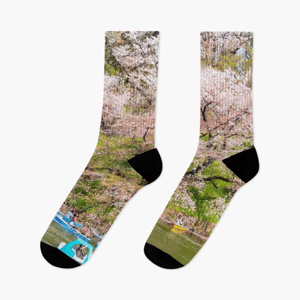 Item preview, Tokyo cherry blossom viewed by boat in Chidorigafuchi park moat designed and sold by Martin Berry Photography.