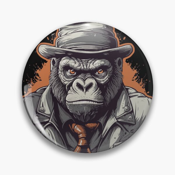 Item preview, Gangster Gorilla Vector Art designed and sold by Hueverse.