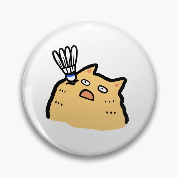 Item preview, Badminton fail cat Sticker designed and sold by SSAlleyhouse.