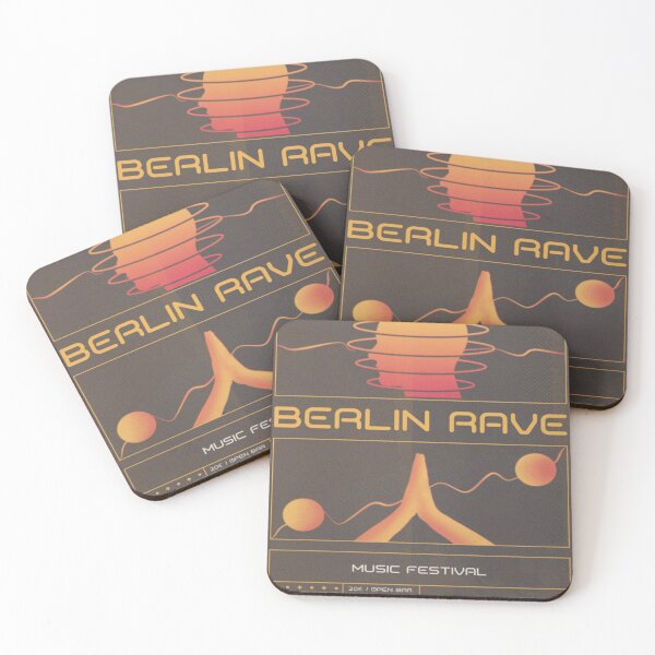 Item preview, Berlin Rave Berlin Techno music poster designed and sold by jamesjail.