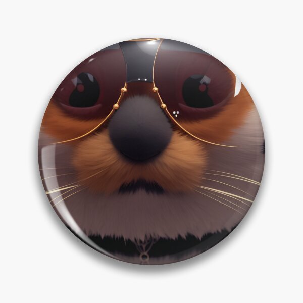 Aperçu de l'œuvre Boule de fourrure Kawaii chat mignon avec des lunettes de soleil de créateur Sylvester- Kawaii mignon créée et vendue par internlvisions.