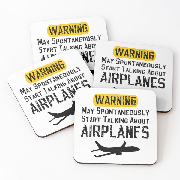 Item preview, Warning May Spontaneously Start Talking About Airplanes designed and sold by SaritasShop.