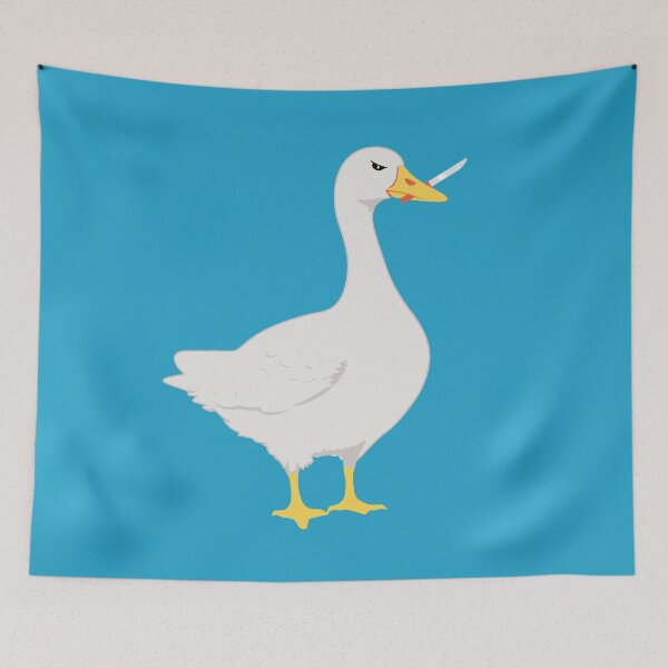 Item preview, Dangerous goose holding a knife designed and sold by AnnArtshock.