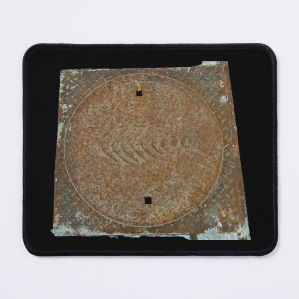 Item preview, Fish Steel Iron Manhole Cover Industrial Photo designed and sold by H3designs.