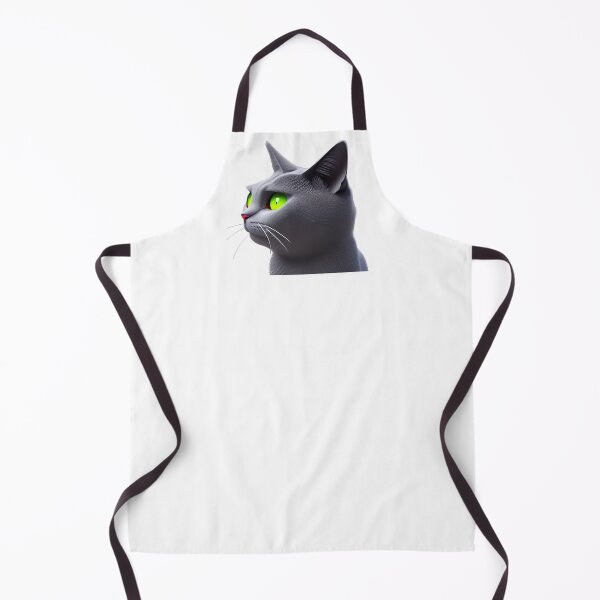 Item preview, Sultry Stare: Gray Cat with Green Eyes designed and sold by artmangos.