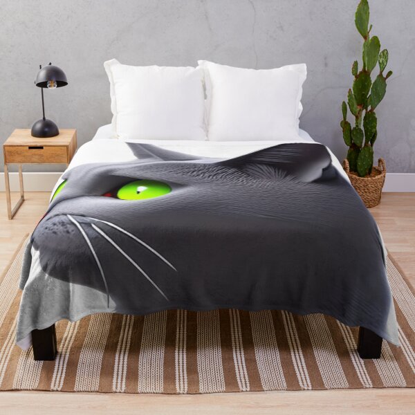 Item preview, Sultry Stare: Gray Cat with Green Eyes designed and sold by artmangos.